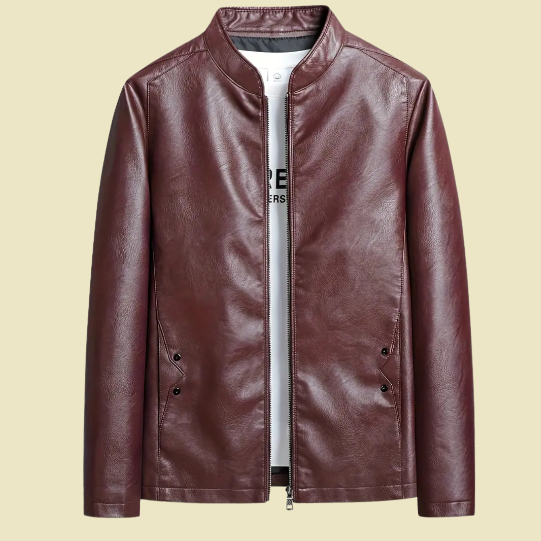The Lawson | Classic Burgundy Rider Jacket