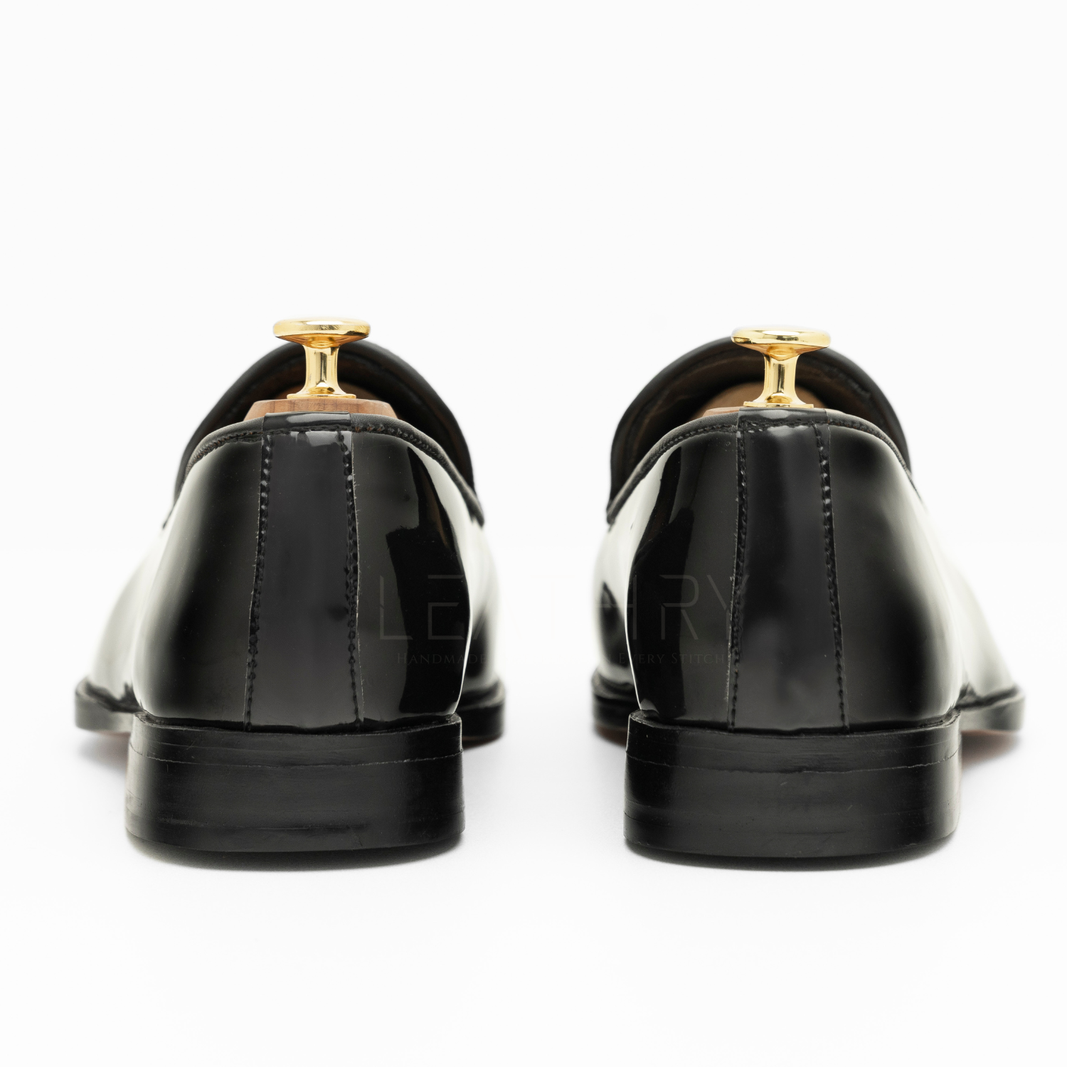 The Kaelen | Black Patent Slip On