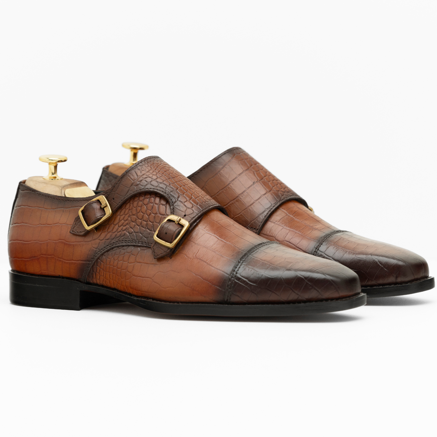 The Olander | Crocodile Embossed Calfskin