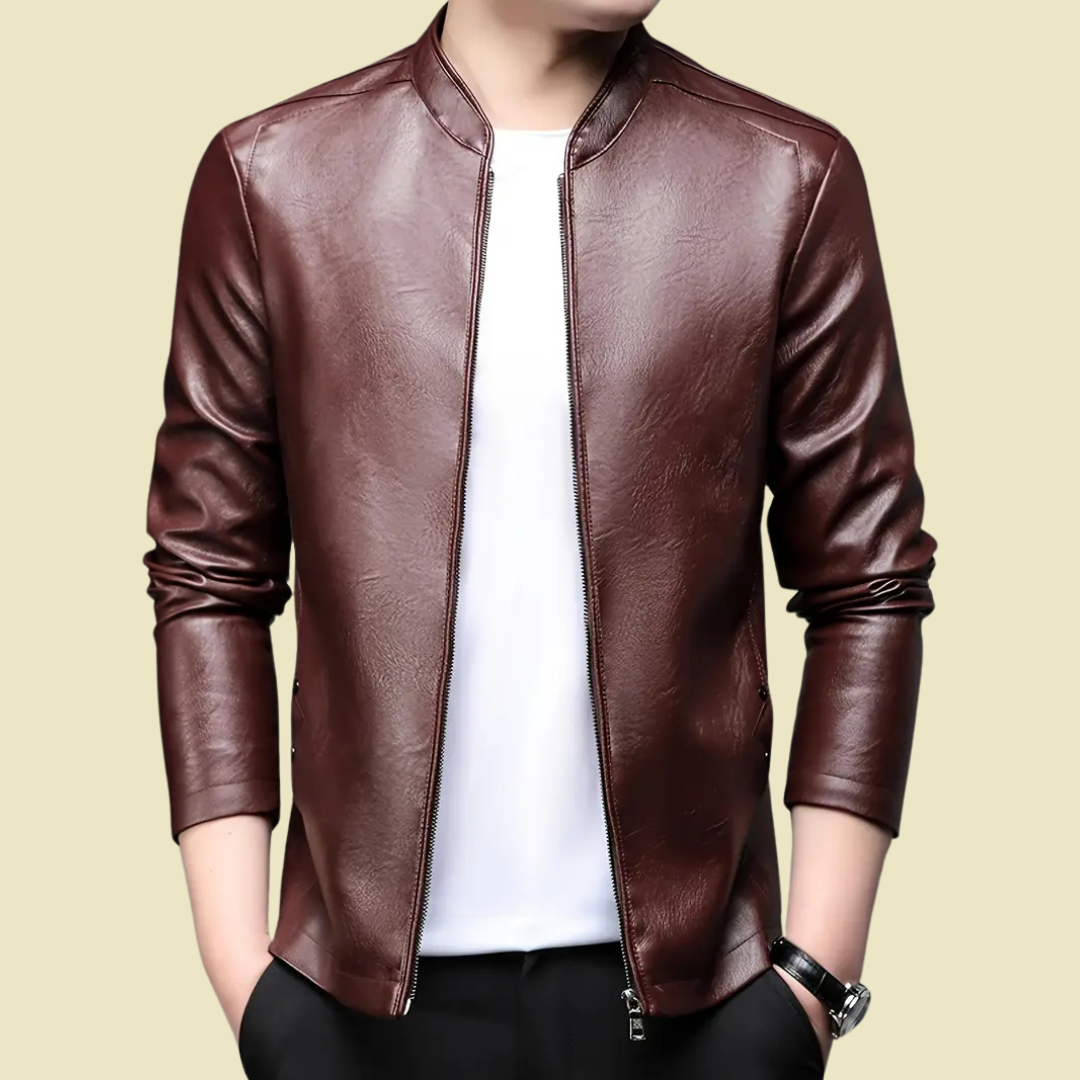 The Lawson | Classic Burgundy Rider Jacket