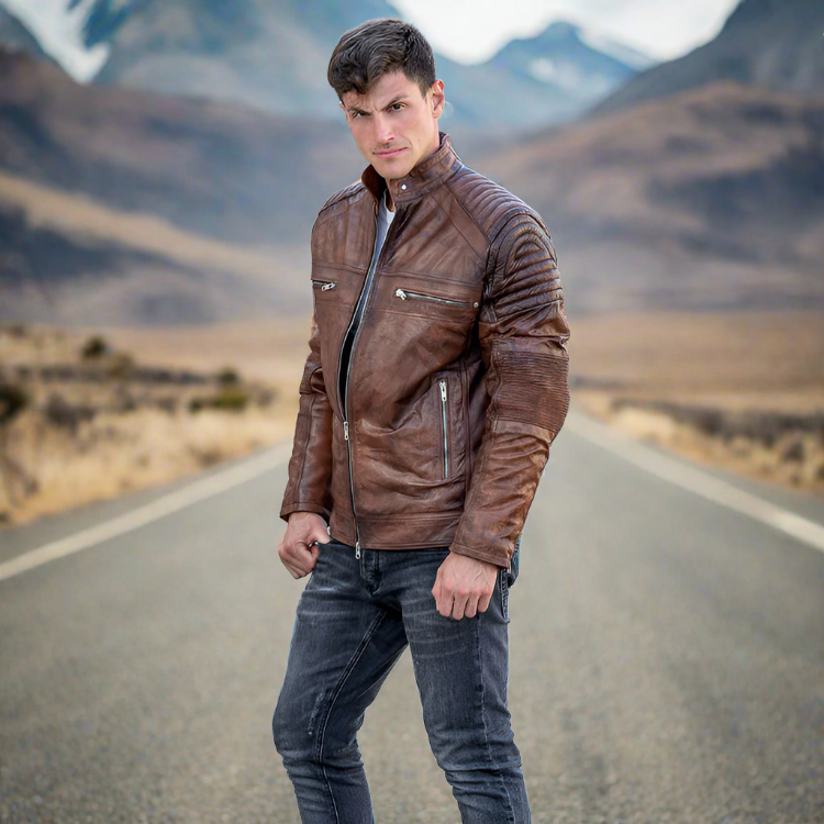 The Abner | Cowhide Leather Jacket