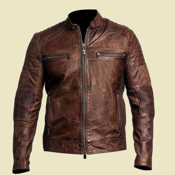 The Abner | Cowhide Leather Jacket