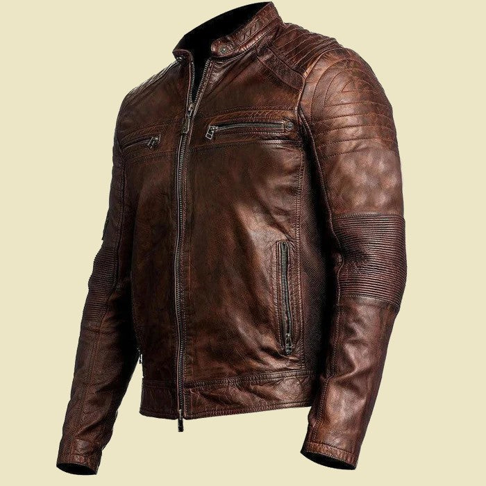 The Abner | Cowhide Leather Jacket
