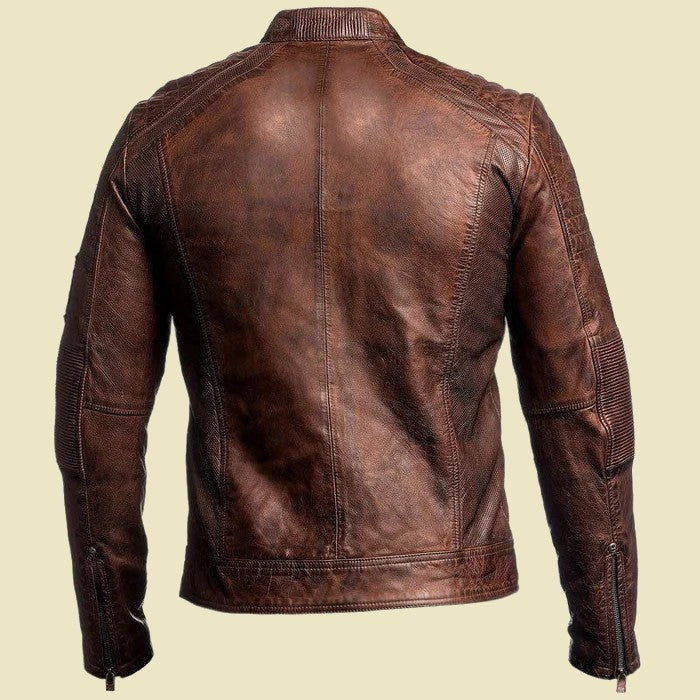 The Abner | Cowhide Leather Jacket