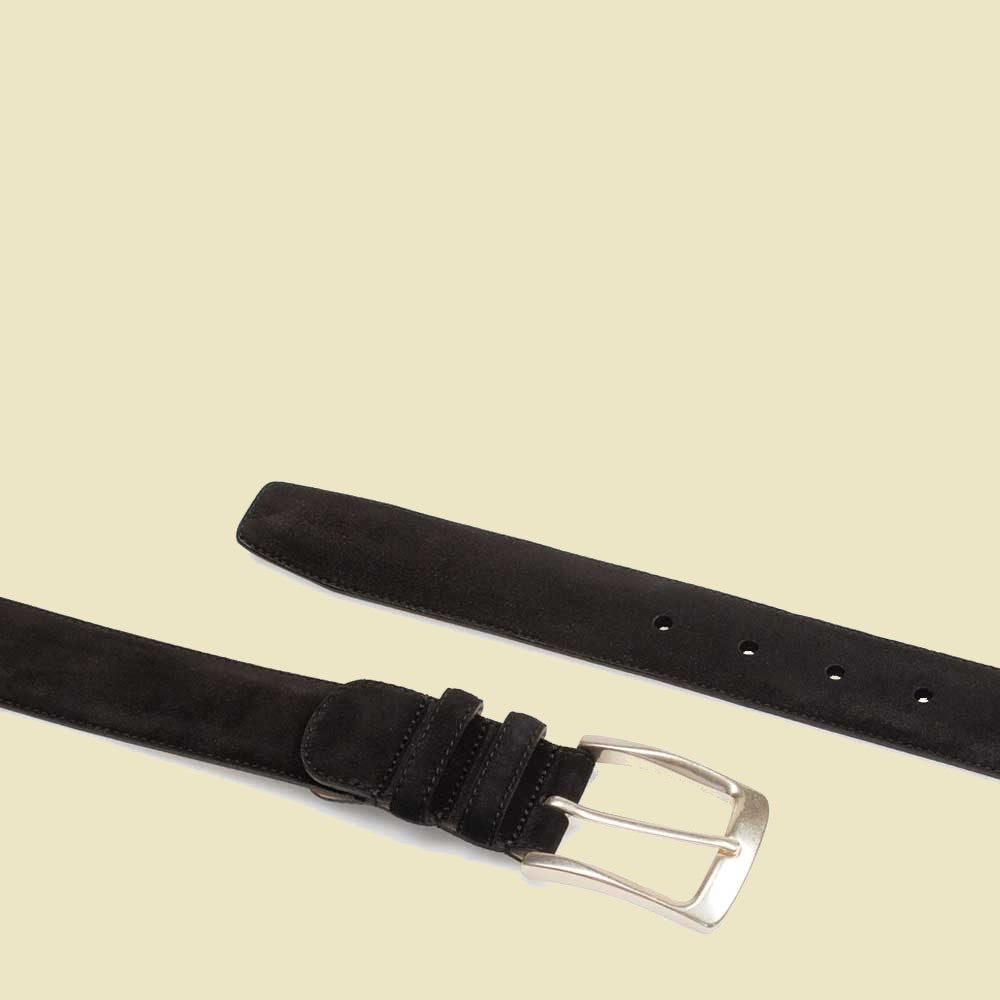Holden Suede Black Leather Belt