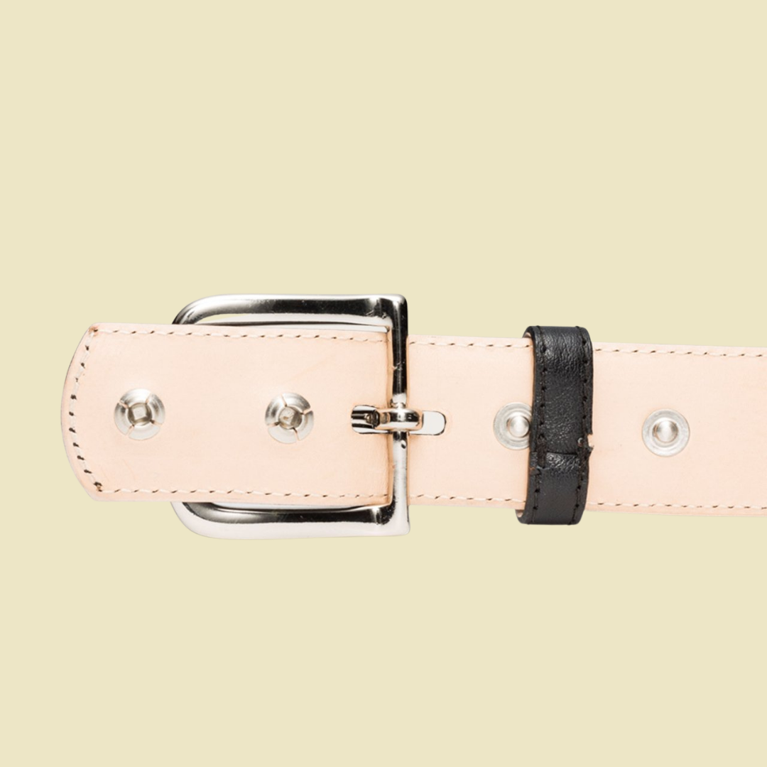 The Chattea Calfskin Leather Belt - Midnight Black