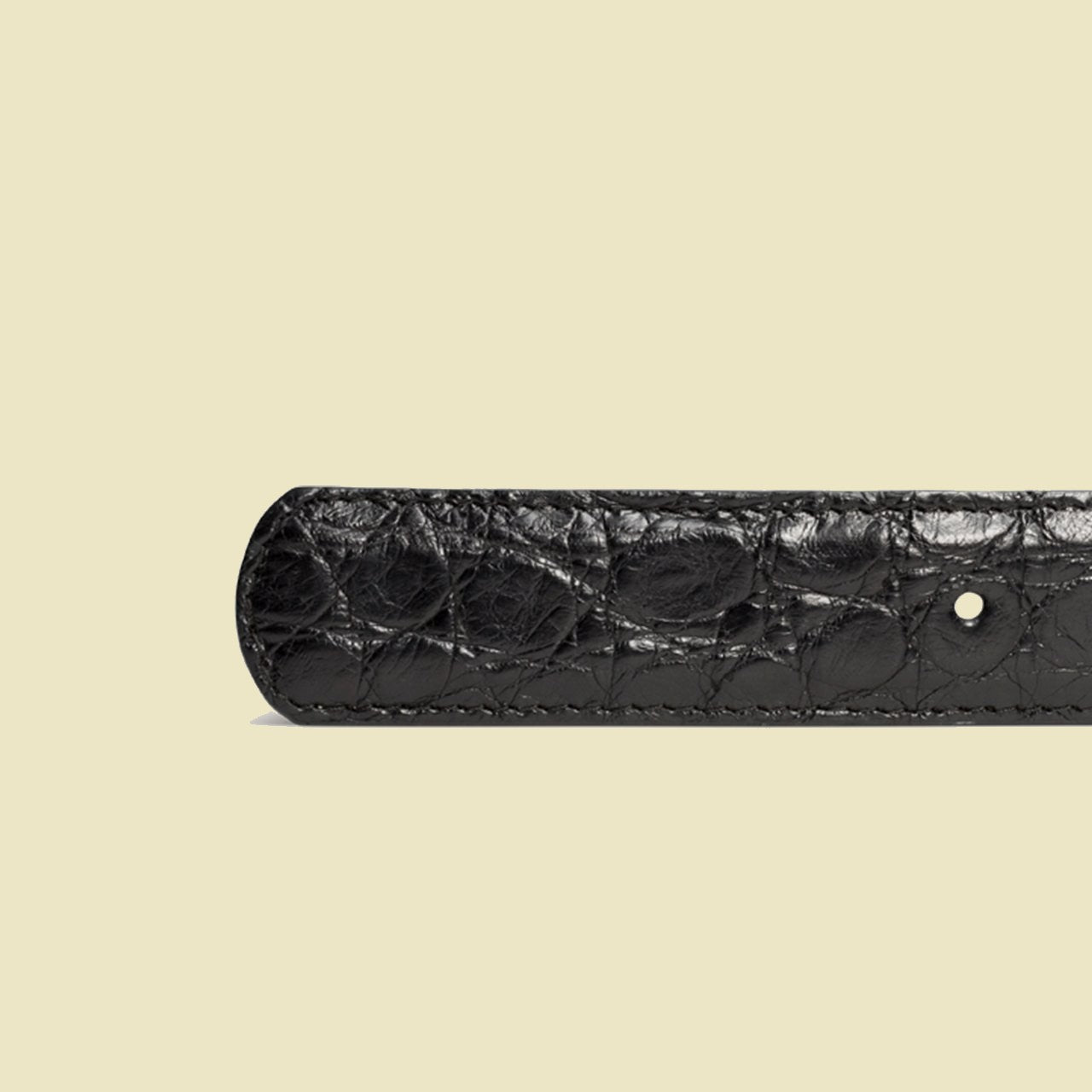 The Marvin Black Leather Belt