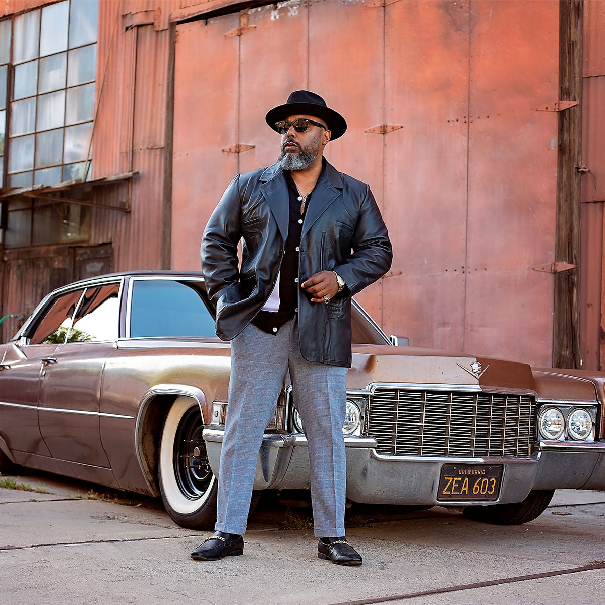 The Hawk | Leather Trench Coat