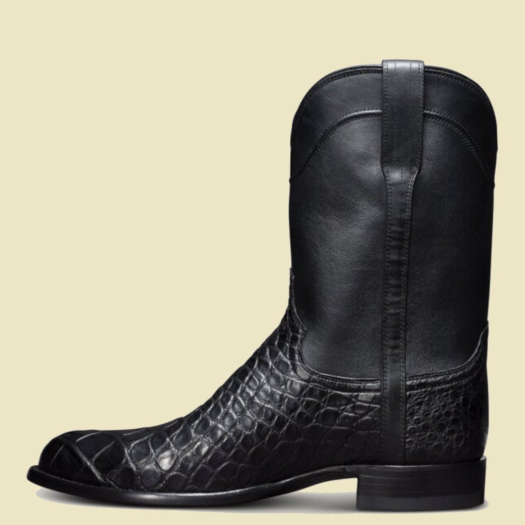 Arthur Western Black Leather Boot