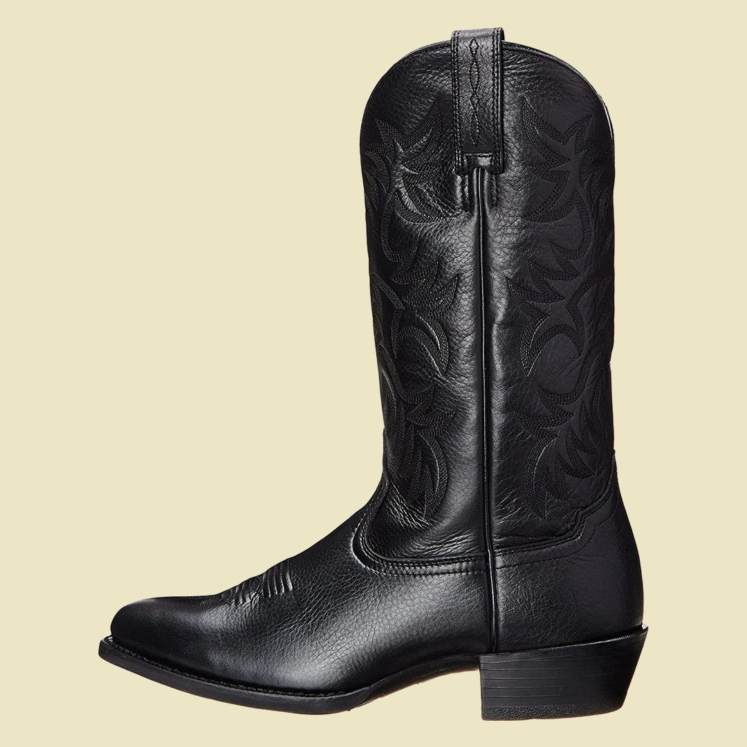Roosevelt Black Leather Western Boot