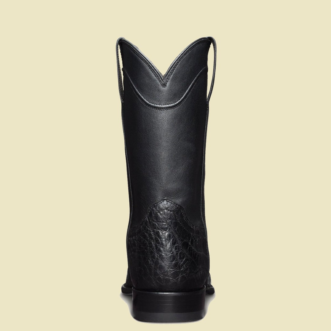 Arthur Western Black Leather Boot