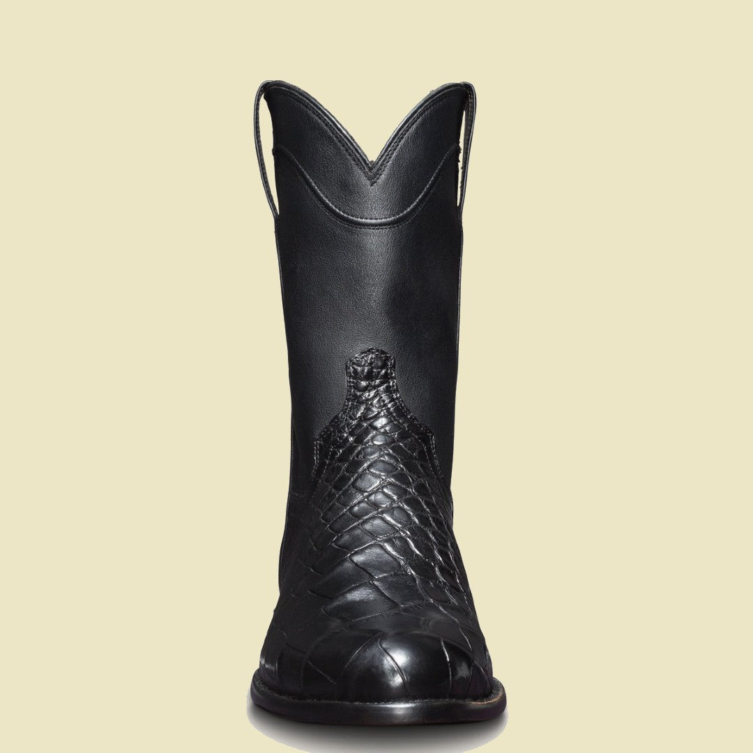 Arthur Western Black Leather Boot