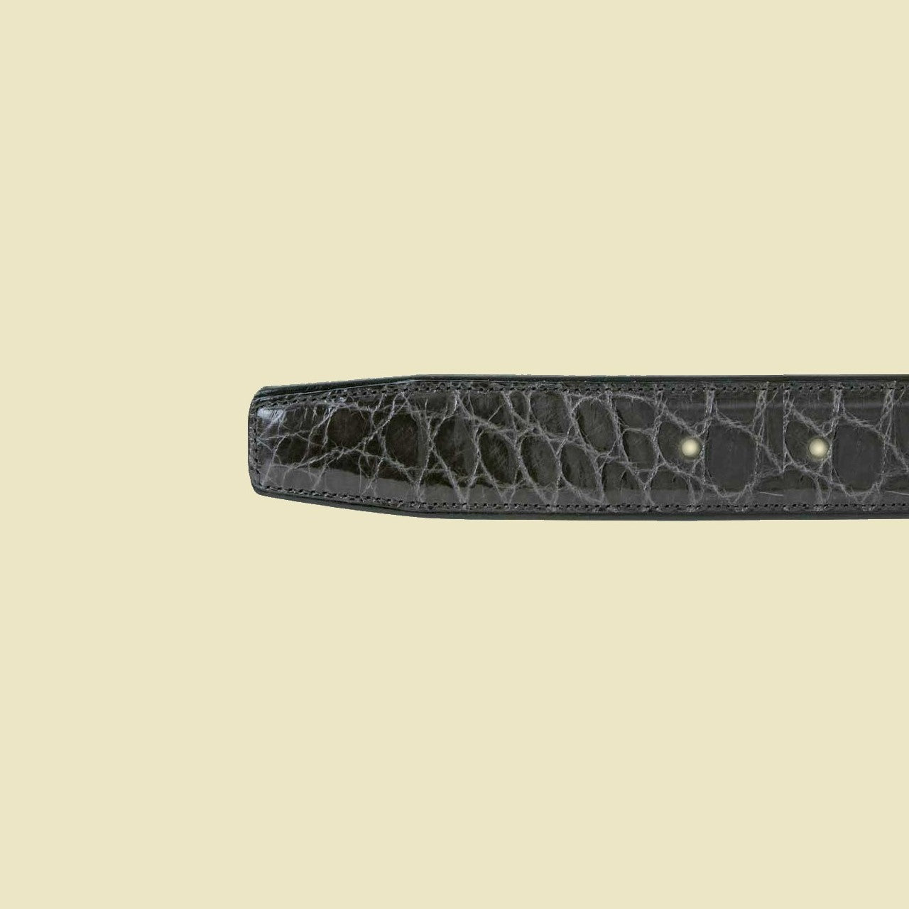 The Litaue Grey Leather Belt