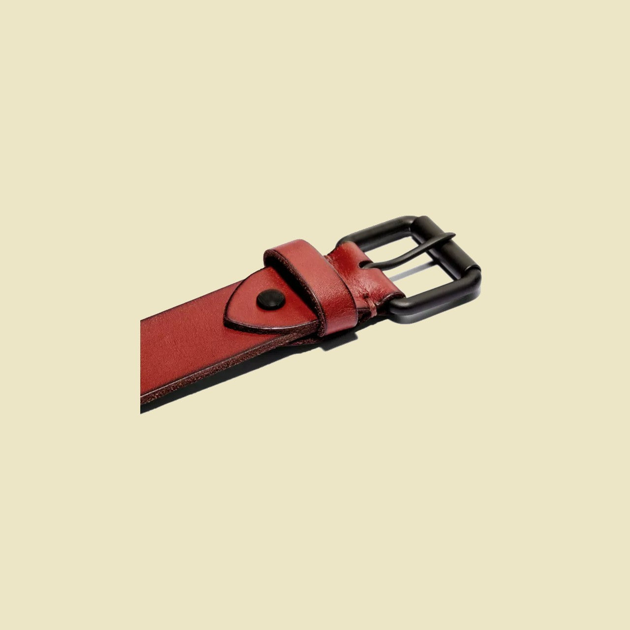 The Renuo Wine Calfskin Leather Belt