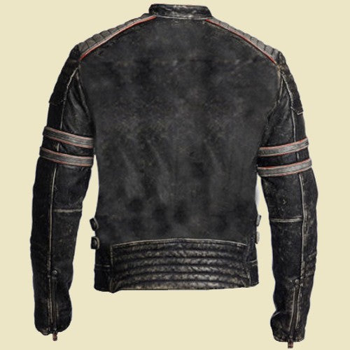 The Buster | Distressed Leather Jacket