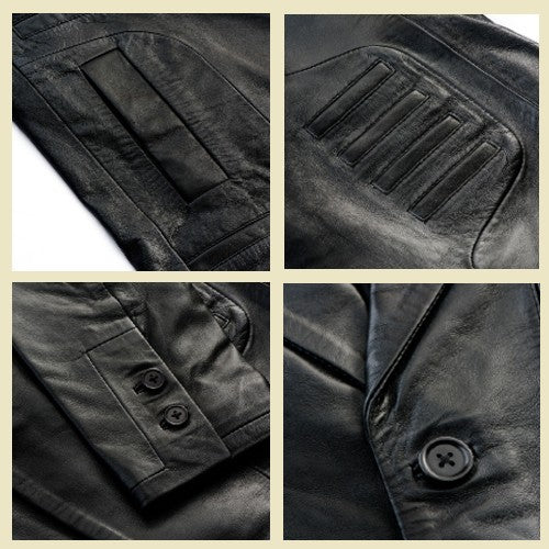 The Hawk | Leather Trench Coat