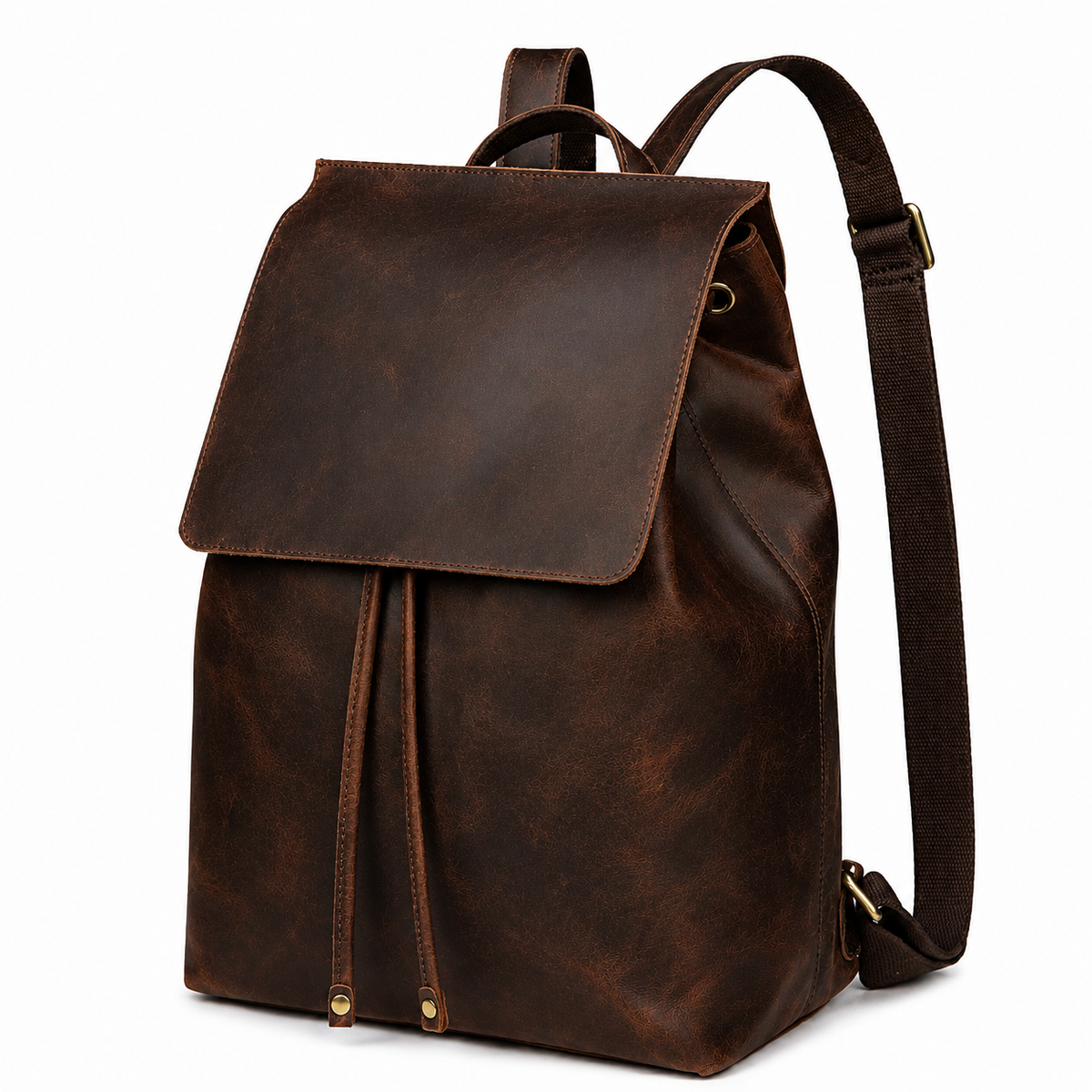 Wild Mount West buffalo leather backpack