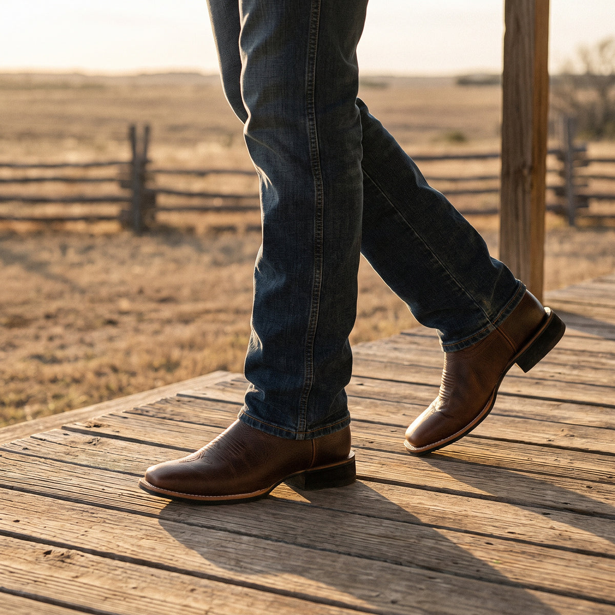 Reagan Embroidered Leather Boot by Wild Mount West, styled in Texas