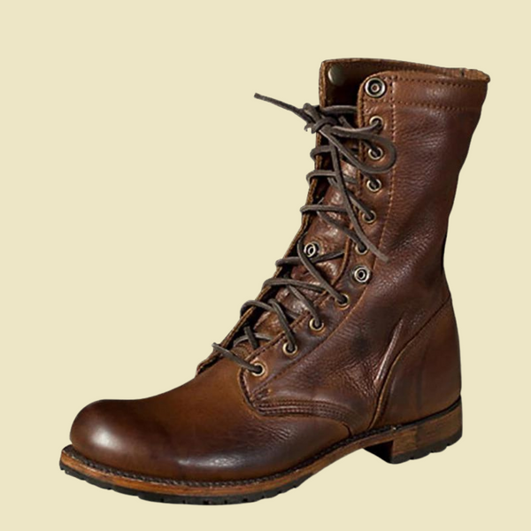 Harding Cowboy Brown Leather Boot