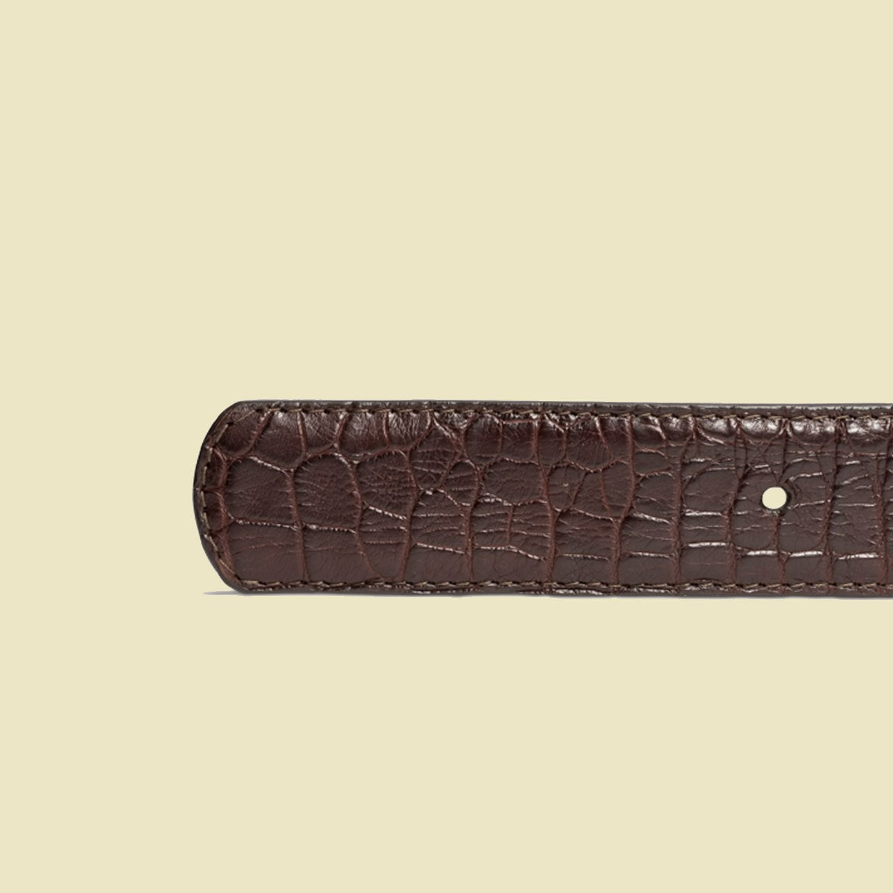 The Marvin Mahogany Leather Belt