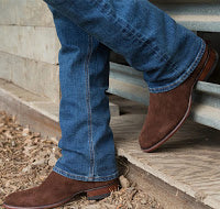 Jackson Suede Leather Brown Western Boot