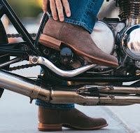 Jackson Suede Leather Brown Western Boot