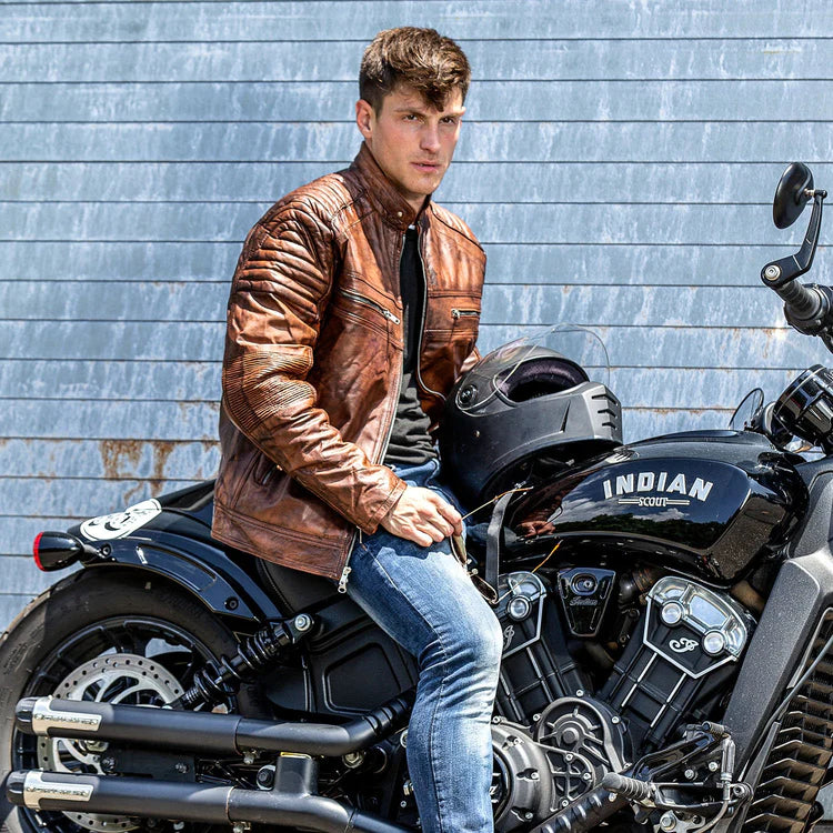 The Abner | Cowhide Leather Jacket