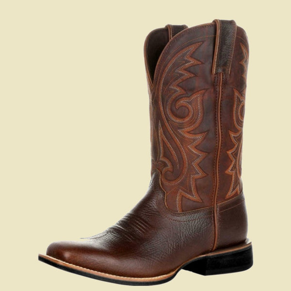 Reagan Embroidered Leather Boot