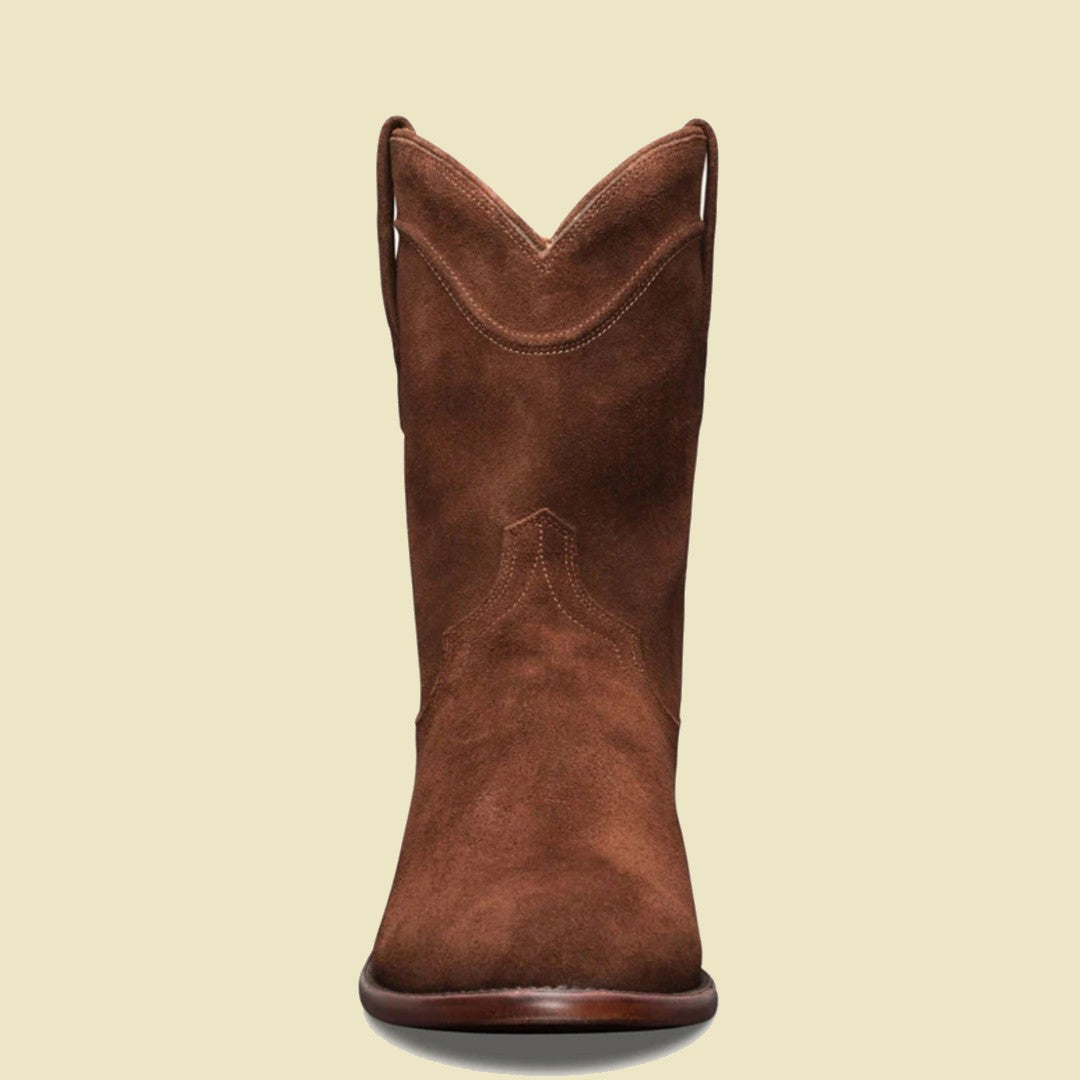 Jackson Suede Leather Brown Western Boot