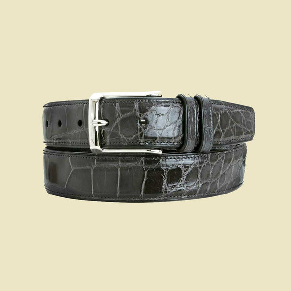 The Litaue Grey Leather Belt